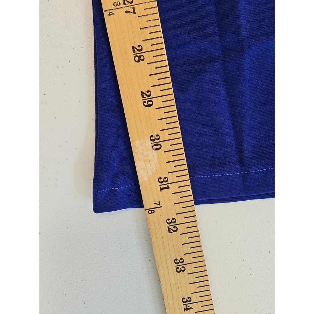Dear Scarlett It’s Magic Flare Pants L Cobalt Blue Stretch Pull On NWT - Picture 11 of 11